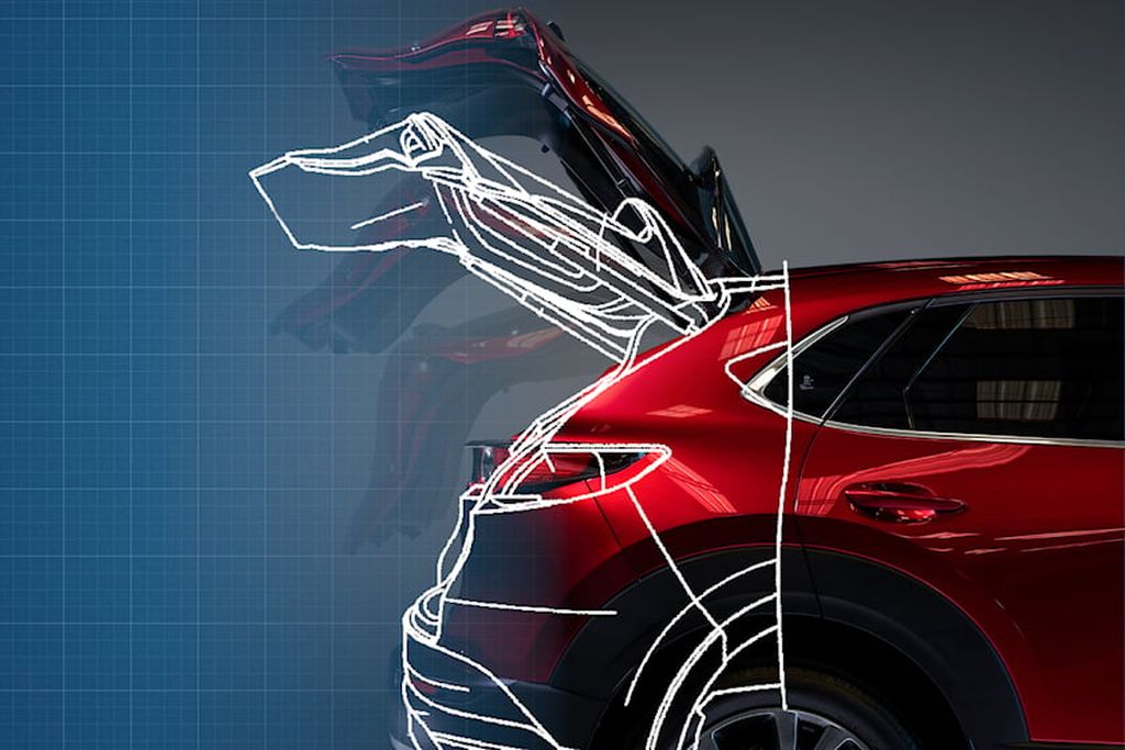 Mazda thiết kế cửa hậu đóng/mở hai tốc độ chưa từng có trên chiếc xe hơi nào